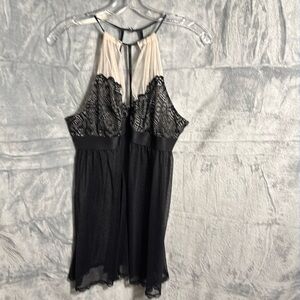 Seductivewear by Cinema‎ Etoile XL nighty romantic black and cream color lace